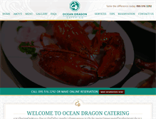 Tablet Screenshot of oceandragoncatering.com